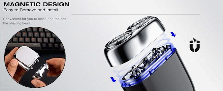 ✨HOT SALE✨ 2025 New Upgrade Pocket Shaver USB Mini Shavers for Men Rechargeable Waterproof Compact Electric Razor for Home, Car, Travel